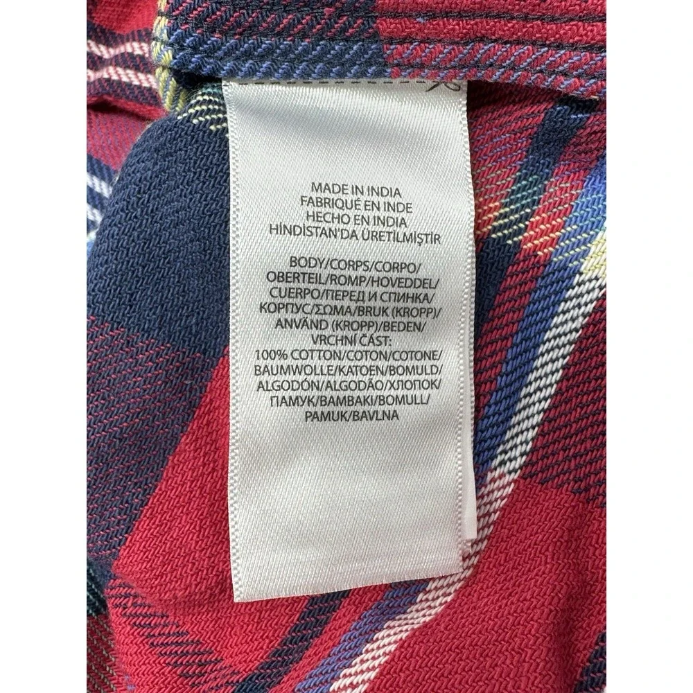Polo Ralph Lauren Men's XL Custom Fit Flannel Shirt Red/Blue/Green Plaid X3